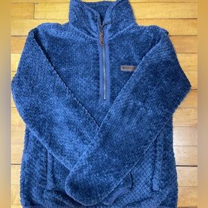 Columbia Women'sDark Blue Fleece 1/4 Zip Long Sleeve Sweatshirt Size S